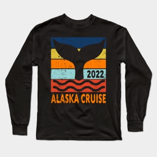 Alaska Cruise 2022 Whale Tail Family Reunion Group Matching Design Long Sleeve T-Shirt